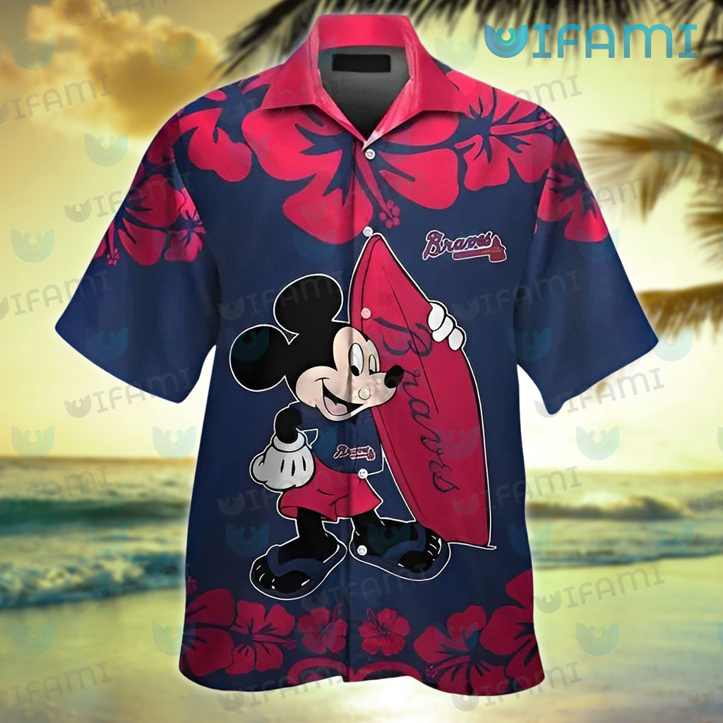 Braves Hawaiian Shirt Mickey Mouse Surfboard Atlanta Braves Gift -  Personalized Gifts: Family, Sports, Occasions, Trending