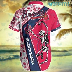 Braves Hawaiian Shirt Skeleton Dancing Atlanta Braves Gift