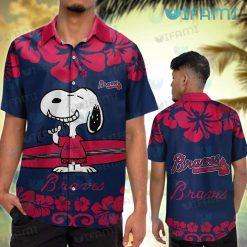Braves Hawaiian Shirt Snoopy Surfboard Atlanta Braves Gift