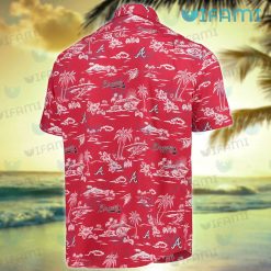 Braves Hawaiian Shirt Tropical Island Logo Atlanta Braves Present Back