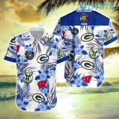 Brewers Hawaiian Shirt Badgers Packers Bucks Milwaukee Brewers Gift