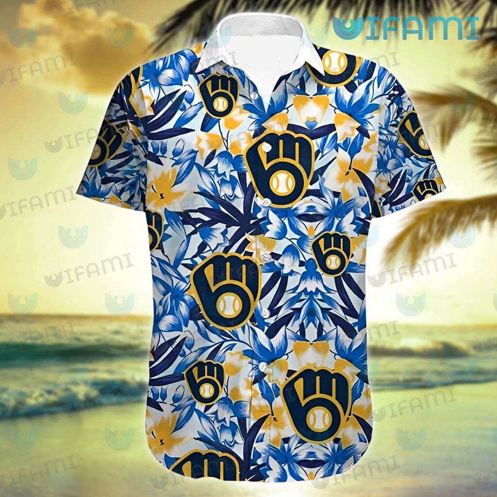Milwaukee Brewers Beach Shirt Men And Women Gift Hawaiian Shirt
