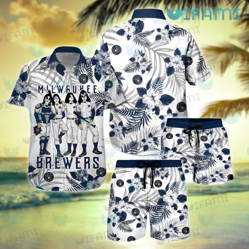 Brewers Hawaiian Shirt Kiss Band Milwaukee Brewers Gift