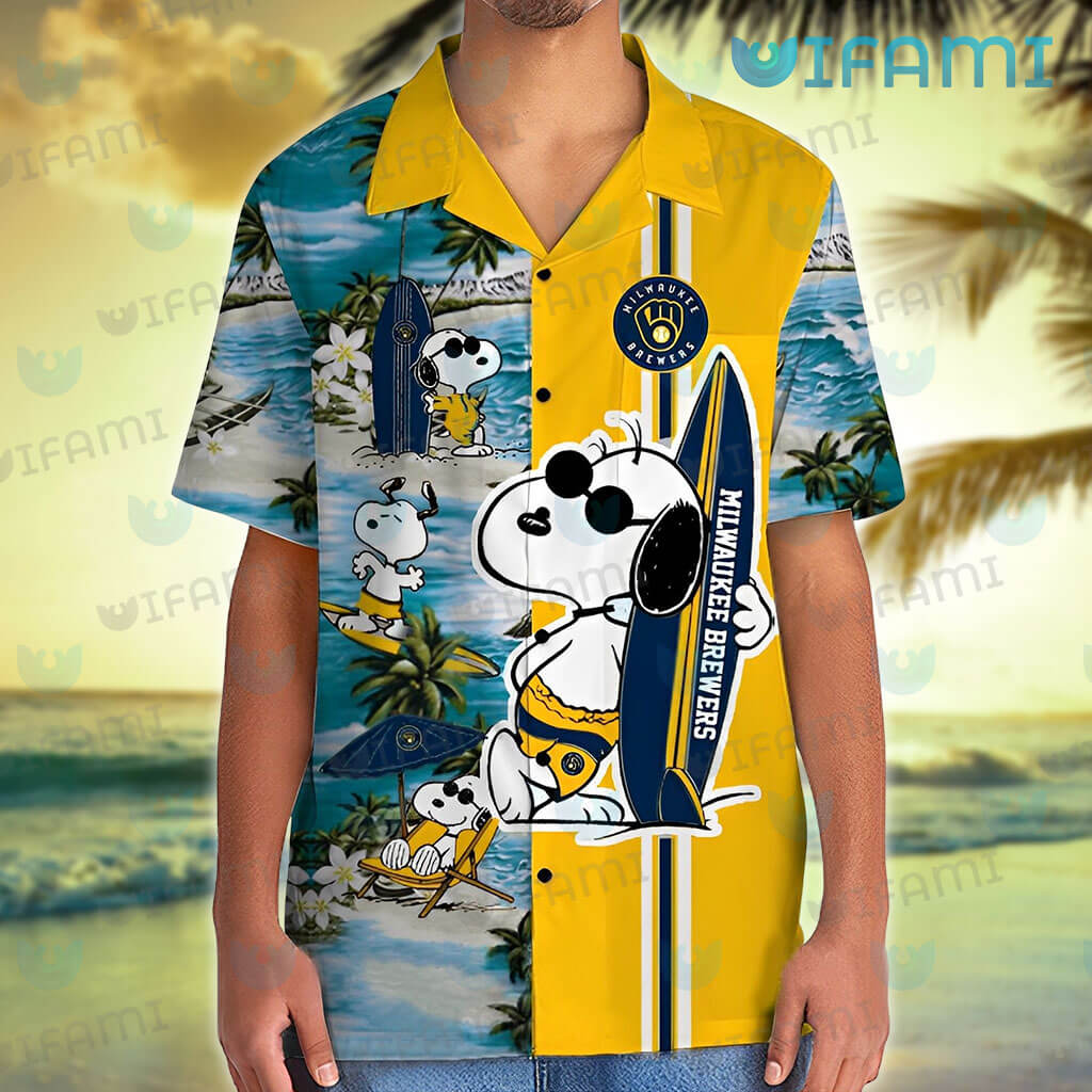 Brewers Hawaiian Shirt Snoopy Surfing Summer Beach Milwaukee Brewers Gift -  Personalized Gifts: Family, Sports, Occasions, Trending