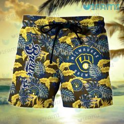 Brewers Hawaiian Shirt Stress Blessed Obsessed Milwaukee Brewers Short