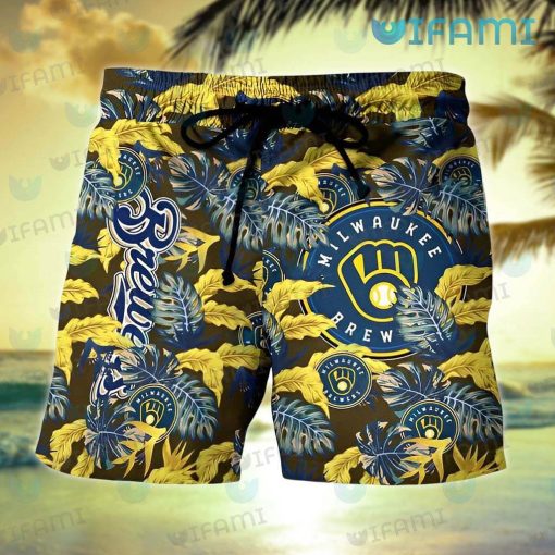 Brewers Hawaiian Shirt Stress Blessed Obsessed Milwaukee Brewers Gift