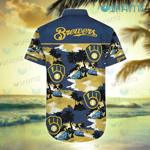 Brewers Hawaiian Shirt Tropical Island Milwaukee Brewers Gift