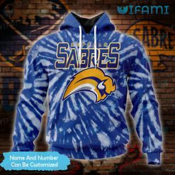 Buffalo Sabres Hoodie 3D Blue Tie Dye Custom Sabres Gift