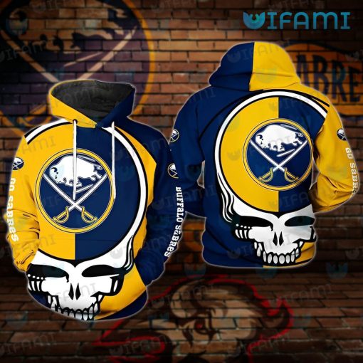 Buffalo Sabres Hoodie 3D Grateful Dead Logo Sabres Gift