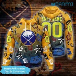 Personalized Sabres Hoodie 3D Stripe Pattern Buffalo Sabres Gift
