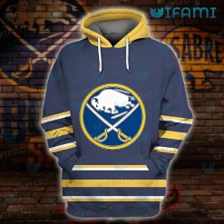 Sabres Hoodie 3D Heartbeat I Love Hockey Buffalo Sabres Gift