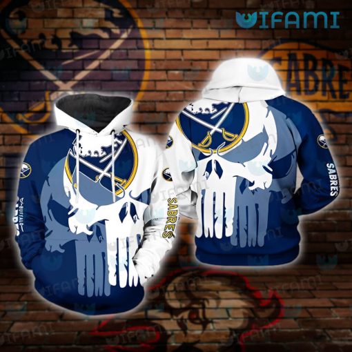 Buffalo Sabres Hoodie 3D Punisher Skull Logo Sabres Gift