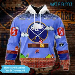 Buffalo Sabres Hoodie 3D Super Mario Game Personalized Sabres Present Front