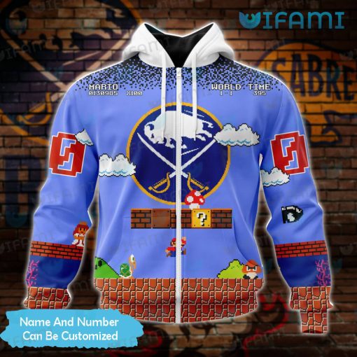 Buffalo Sabres Hoodie 3D Super Mario Game Personalized Sabres Gift