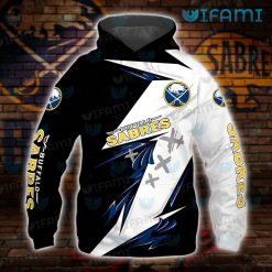 Buffalo Sabres Hoodie 3D Thunder Design Sabres Present Front