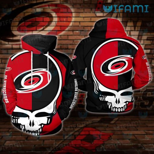 Carolina Hurricanes Hoodie 3D Big Grateful Dead Logo Carolina Hurricanes Gift