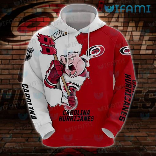 Carolina Hurricanes Hoodie 3D Broken Mascot Carolina Hurricanes Gift