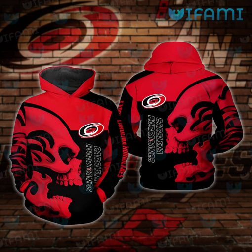 Carolina Hurricanes Hoodie 3D Carved Skull Carolina Hurricanes Gift