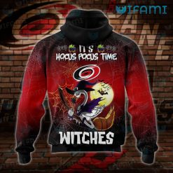 Carolina Hurricanes Hoodie 3D Flamingo Witches Hocus Pocus Carolina Hurricanes Gift