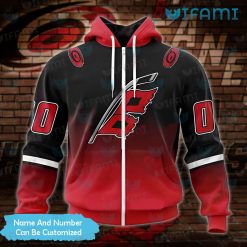 Carolina Hurricanes Hoodie 3D Gradient Design Custom Carolina Hurricanes Zipper