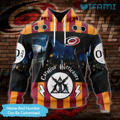 Carolina Hurricanes Hoodie 3D Hogwarts School Harry Potter Custom Carolina Hurricanes Gift