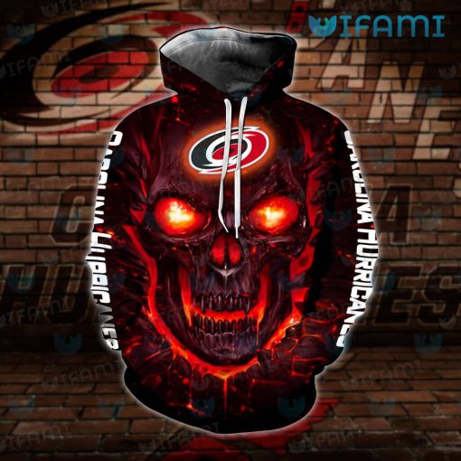 Carolina Hurricanes Hoodie 3D Lava Skull Carolina Hurricanes Gift