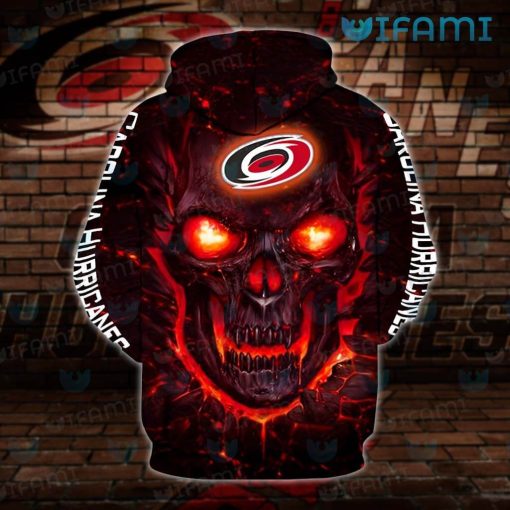 Carolina Hurricanes Hoodie 3D Lava Skull Carolina Hurricanes Gift