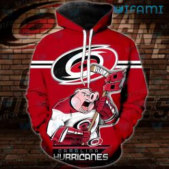 Carolina Hurricanes Hoodie 3D Broken USA Flag Carolina Hurricanes Gift