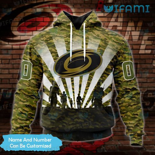 Carolina Hurricanes Hoodie 3D Military Camo Custom Carolina Hurricanes Gift