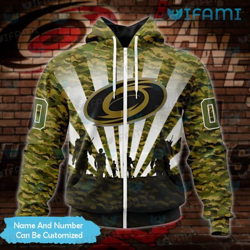 Carolina Hurricanes Hoodie 3D Military Camo Custom Carolina Hurricanes Gift