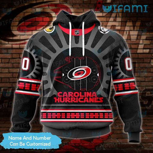 Carolina Hurricanes Hoodie 3D Millennium Falcon Custom Carolina Hurricanes Gift