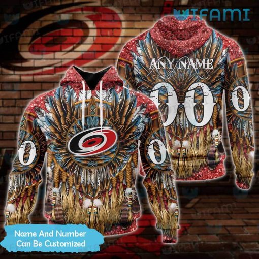 Carolina Hurricanes Hoodie 3D Native American Custom Carolina Hurricanes Gift