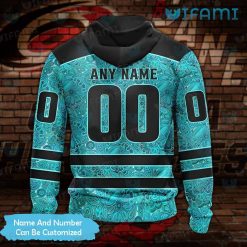 Carolina Hurricanes Hoodie 3D Ovarian Cancer Custom Carolina Hurricanes Present Back