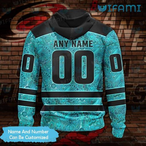 Carolina Hurricanes Hoodie 3D Ovarian Cancer Custom Carolina Hurricanes Gift