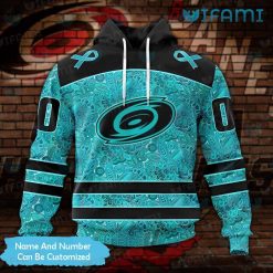 Carolina Hurricanes Hoodie 3D Ovarian Cancer Custom Carolina Hurricanes Present Front