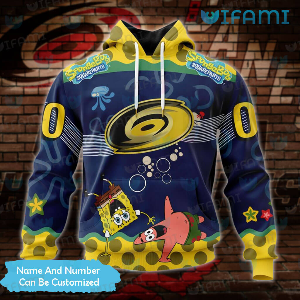 Carolina Hurricanes Hoodie 3D SpongeBob Patrick Star Custom