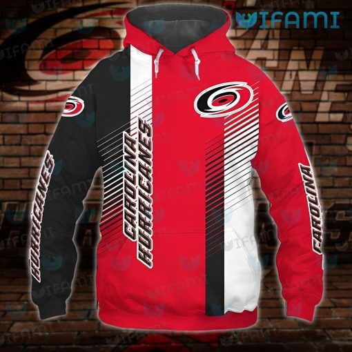 Carolina Hurricanes Hoodie 3D Stripe Pattern Carolina Hurricanes Gift