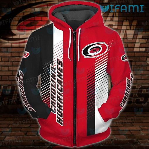 Carolina Hurricanes Hoodie 3D Stripe Pattern Carolina Hurricanes Gift