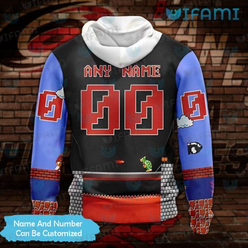 Carolina Hurricanes Hoodie 3D Super Mario Game Custom Carolina Hurricanes Gift