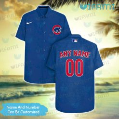 Chicago Cubs Hawaiian Shirt Blue AOP Custom Cubs Gift
