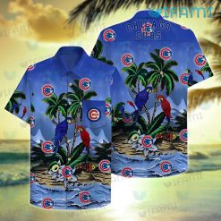 Chicago Cubs Hawaiian Shirt Parrots Couple Cubs Gift