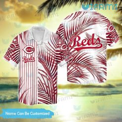 Cincinnati Reds Hawaiian Shirt Big Palm Leaf Custom Cincinnati Reds Gift