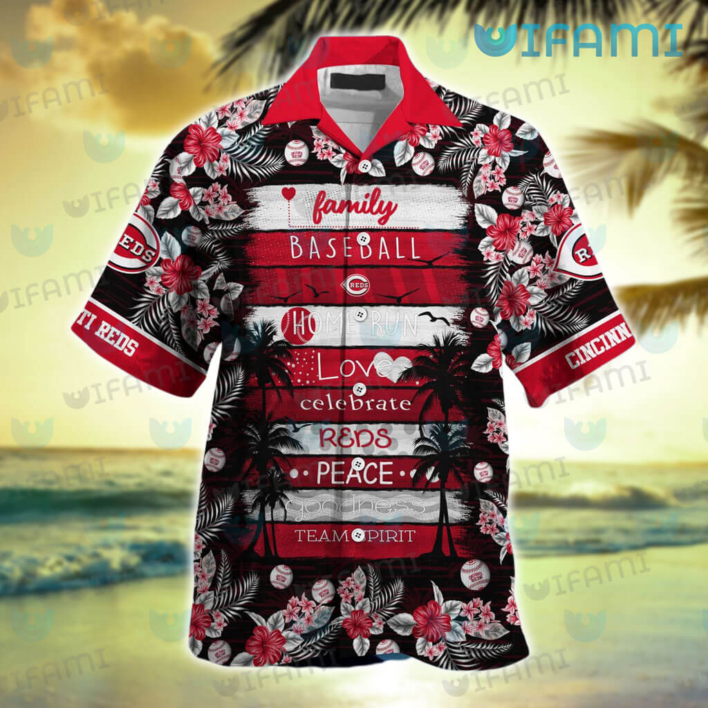 Cincinnati Reds Hawaiian Shirt Love Peace Cincinnati Reds Gift -  Personalized Gifts: Family, Sports, Occasions, Trending