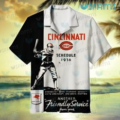 Cincinnati Reds Hawaiian Shirt Schedule 1936 Friendly Service Cincinnati Reds Gift