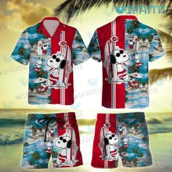 Cincinnati Reds Hawaiian Shirt Snoopy Surfing Cincinnati Reds Gift
