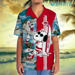 Cincinnati Reds Hawaiian Shirt Snoopy Surfing Cincinnati Reds Present