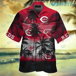 Cincinnati Reds Hawaiian Shirt Sunset Coconut Tree Cincinnati Reds Gift