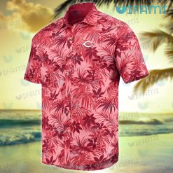 Cincinnati Reds Hawaiian Shirt Tropical Leaves Cincinnati Reds Present