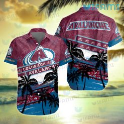 Colorado Avalanche Hawaiian Shirt Coconut Tree Logo Avalanche Gift