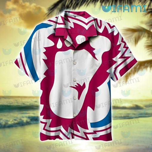 Colorado Avalanche Hawaiian Shirt Foot Logo Avalanche Gift